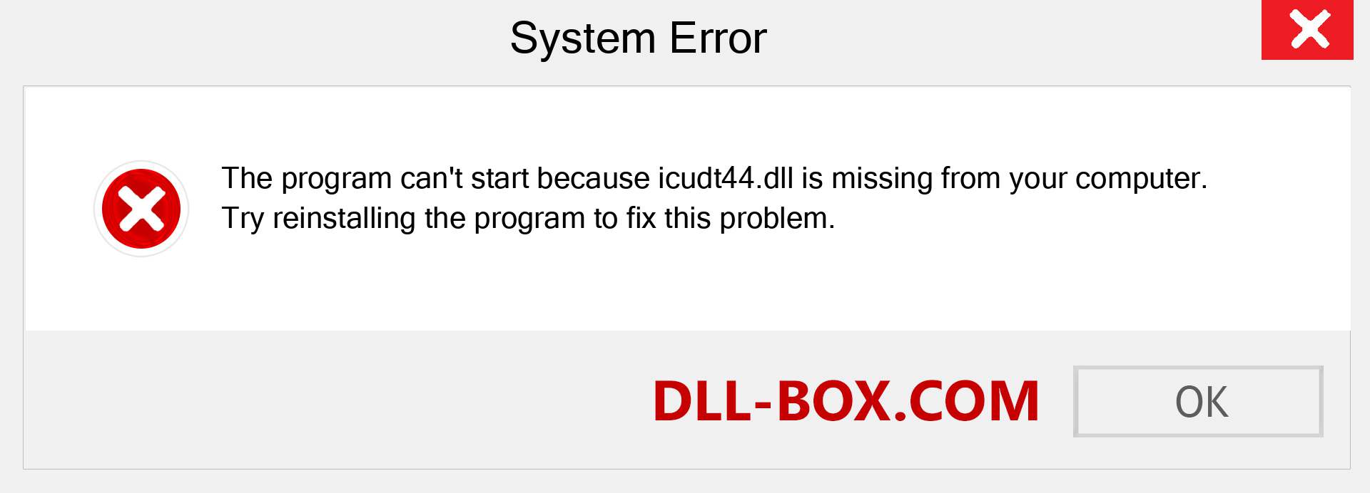  icudt44.dll file is missing?. Download for Windows 7, 8, 10 - Fix  icudt44 dll Missing Error on Windows, photos, images